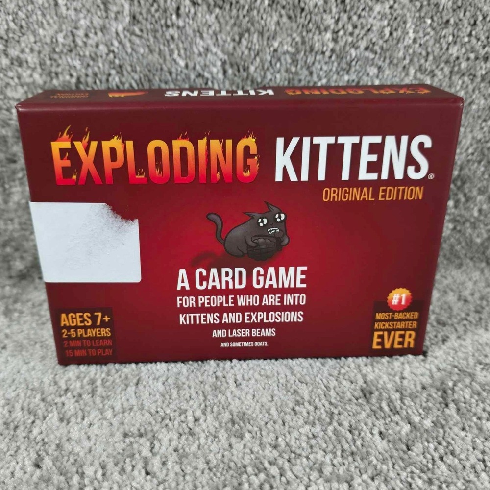 Exploding Kittens Original Edition Card Game Ages‎ 7 Plus - 2 to 5 Players